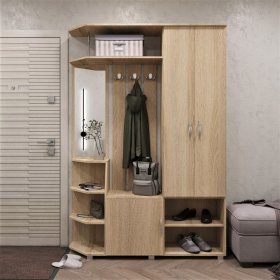 Прихожая Домино дуб сонома в Нягани - nyagan.mebel-tymen.ru | фото