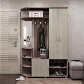 Прихожая Домино ясень шимо в Нягани - nyagan.mebel-tymen.ru | фото