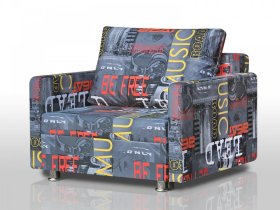 Кресло-кровать Реал 80 с подлокотниками мьюзик в Нягани - nyagan.mebel-tymen.ru | фото