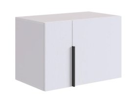 Антресоль двухдверная L600 Баско белое дерево в Нягани - nyagan.mebel-tymen.ru | фото