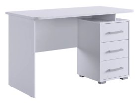 Стол компьютерный 1200 Лайт-2 белый/белый в Нягани - nyagan.mebel-tymen.ru | фото