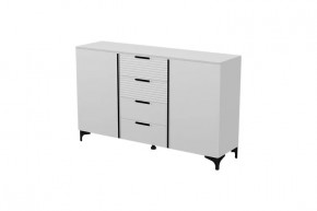 Брента Комод 4 ящика 2 двери Белый в Нягани - nyagan.mebel-tymen.ru | фото