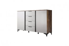 Брента Комод 4 ящика 2 двери Жемчуг в Нягани - nyagan.mebel-tymen.ru | фото