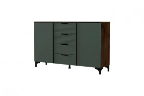 Брента Комод 4 ящика 2 двери Оливковый в Нягани - nyagan.mebel-tymen.ru | фото