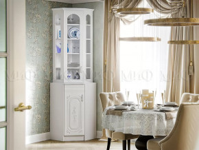 Буфет угловой Лиза-2 Белый глянец холодный в Нягани - nyagan.mebel-tymen.ru | фото