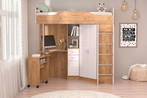 Детская Бриз-1, дуб крафт золотой/белый глянец Диал в Нягани - nyagan.mebel-tymen.ru | фото