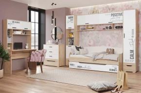 Детская Джуниор, набор №1, дуб сонома/белый в Нягани - nyagan.mebel-tymen.ru | фото