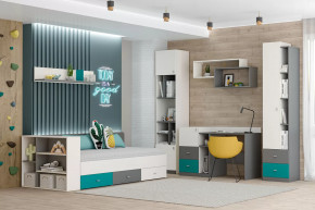 Детская Клео ОК-2, графит, миндаль, океан Диал в Нягани - nyagan.mebel-tymen.ru | фото