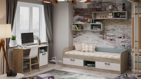 Детская «Оливер» Дуб крафт серый, Белый, Серо-голубой в Нягани - nyagan.mebel-tymen.ru | фото