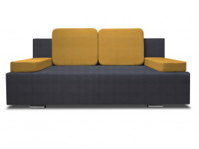 Диван Анри Shaggy Grafit-Shaggy Mustard кат. 2 в Нягани - nyagan.mebel-tymen.ru | фото