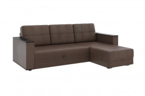Диван АТЛАНТ угловой без столика Марика коричневый в Нягани - nyagan.mebel-tymen.ru | фото