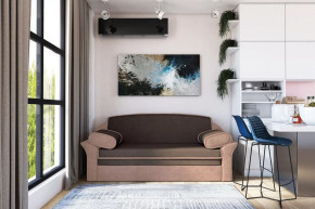 Диван-кровать "Рик-1400" каппучино/пудра в Нягани - nyagan.mebel-tymen.ru | фото