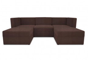Диван модульный угловой Бергамо пять секций Dream Chocolate кат. 3 в Нягани - nyagan.mebel-tymen.ru | фото