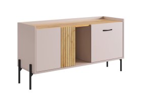 Тумба Доминика кашемир/дуб крафт золотой в Нягани - nyagan.mebel-tymen.ru | фото