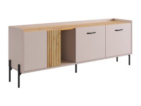 Тумба 2 Доминика кашемир/дуб крафт золотой в Нягани - nyagan.mebel-tymen.ru | фото