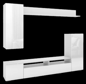 Гостиная Альфа Белый / Белый Глянец в Нягани - nyagan.mebel-tymen.ru | фото