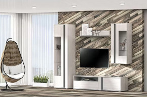 Гостиная Аллегро, вариант 7 Ясень анкор светлый/Графит в Нягани - nyagan.mebel-tymen.ru | фото