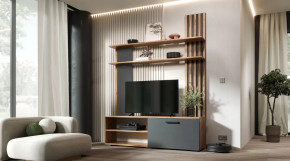 Гостиная Каролина Дуб Вотан/Графит в Нягани - nyagan.mebel-tymen.ru | фото