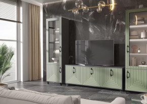 Гостиная Квадро №СП-1 серый графит/софт пестовый в Нягани - nyagan.mebel-tymen.ru | фото