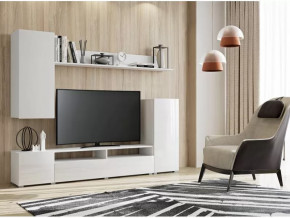 Гостиная Лира МДФ белый глянец в Нягани - nyagan.mebel-tymen.ru | фото