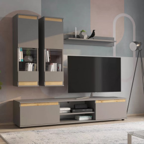 Гостиная М18 Bruno Серый графит/Дуб Вотан НК-мебель в Нягани - nyagan.mebel-tymen.ru | фото