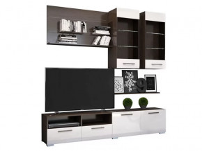 Гостиная Ненси-3 Венге-Белый глянец в Нягани - nyagan.mebel-tymen.ru | фото