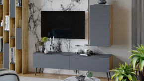 Гостиная «Порто» №3 Яблоня Беллуно, Графит софт в Нягани - nyagan.mebel-tymen.ru | фото