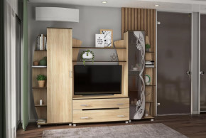 Гостиная Тиана-3 (Дуб Сонома) в Нягани - nyagan.mebel-tymen.ru | фото