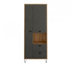 GRACE шкаф REG2D2S (Дуб наварра/Графит) в Нягани - nyagan.mebel-tymen.ru | фото