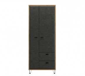 GRACE шкаф SZF2D2S (Дуб наварра/Графит) в Нягани - nyagan.mebel-tymen.ru | фото