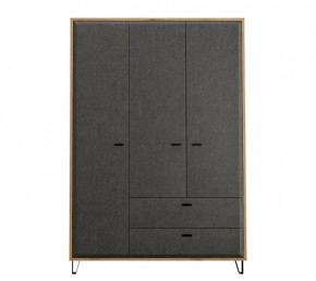 GRACE шкаф SZF3D2S (Дуб наварра/Графит) в Нягани - nyagan.mebel-tymen.ru | фото