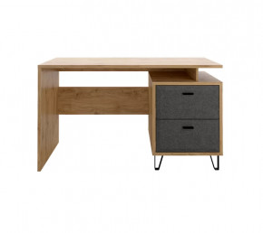 GRACE стол письменный BIU2S  (Дуб наварра/Графит) в Нягани - nyagan.mebel-tymen.ru | фото