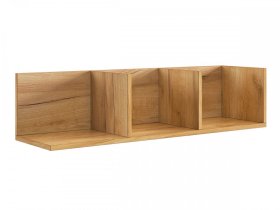 Полка навесная 2 Рич дуб крафт золотой в Нягани - nyagan.mebel-tymen.ru | фото