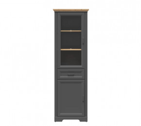 JASMIN шкаф REG1W1D1S (Графит/ Дуб артизан) в Нягани - nyagan.mebel-tymen.ru | фото