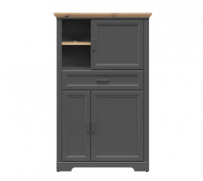 JASMIN шкаф REG3D1S (Графит/ Дуб артизан) в Нягани - nyagan.mebel-tymen.ru | фото