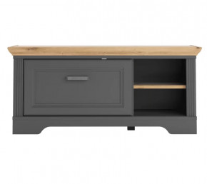 JASMIN тумба KOM1S (Графит/ Дуб артизан ) в Нягани - nyagan.mebel-tymen.ru | фото