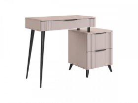 Туалетный столик (без зеркала) Катрин кашемир/фрапучино матовый в Нягани - nyagan.mebel-tymen.ru | фото