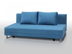 Диван Комфорт Лайт без подлокотников 2 подушки голубой в Нягани - nyagan.mebel-tymen.ru | фото