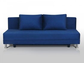 Диван Комфорт Лайт без подлокотников 2 подушки синий в Нягани - nyagan.mebel-tymen.ru | фото