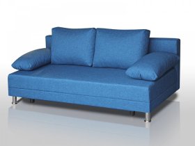 Диван Комфорт без подлокотников 4 подушки denim в Нягани - nyagan.mebel-tymen.ru | фото