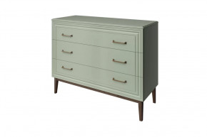 Комод 3 ящика Гориция Зелёный самшит в Нягани - nyagan.mebel-tymen.ru | фото