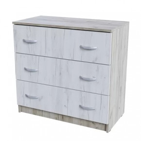 Комод 3 ящика КМ 551-М  Спальня Басса Дуб крафт в Нягани - nyagan.mebel-tymen.ru | фото