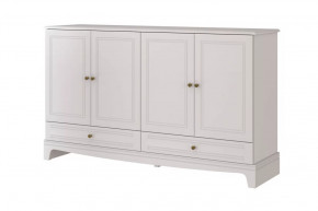 Комод 4 двери + 2 ящика Лорето Персидский жемчуг/Лак Льняной в Нягани - nyagan.mebel-tymen.ru | фото