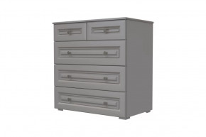 Комод 5 ящиков Олимп Серый шифер/Антрацит в Нягани - nyagan.mebel-tymen.ru | фото