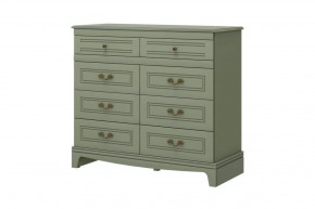 Комод 8 ящиков Лорето Лак Зелёный самшит в Нягани - nyagan.mebel-tymen.ru | фото