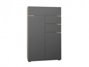 Комод Анталия Сонома-Графит софт в Нягани - nyagan.mebel-tymen.ru | фото