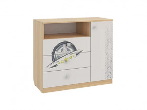 Комод Форсаж дуб сонома/белый в Нягани - nyagan.mebel-tymen.ru | фото