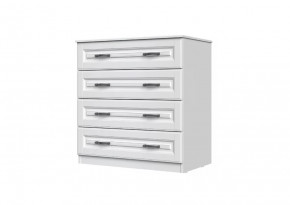 Комод "Кантри" 4 ящика, белый в Нягани - nyagan.mebel-tymen.ru | фото