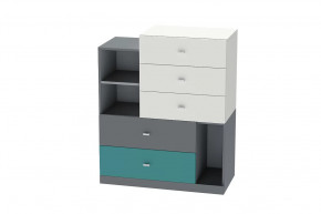 Комод Клео К-1, графит, миндаль, океан Диал в Нягани - nyagan.mebel-tymen.ru | фото