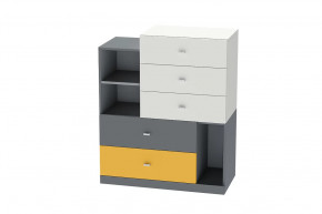 Комод Клео К-1, графит, миндаль, солнечный Диал в Нягани - nyagan.mebel-tymen.ru | фото